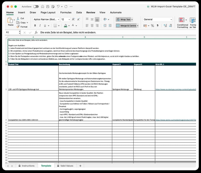 Excel Upload_Formular